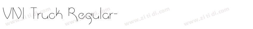 VNI Truck Regular字体转换